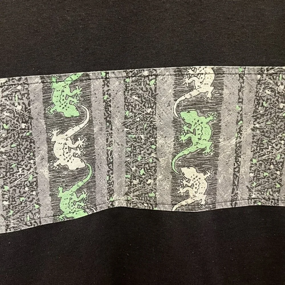 Vintage 90’s Reebesse Sportswear Gecko Shirt Beach Large - Picture 2 of 8
